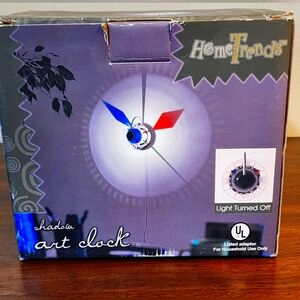(Rare) HomeTrends Shadow Art Clock   (NEW)  in Box